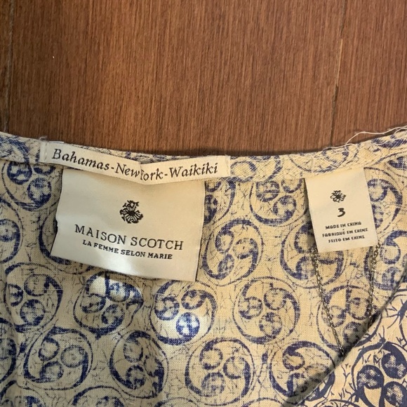 Maison Scotch batik print dress with drop waist - Picture 4 of 6